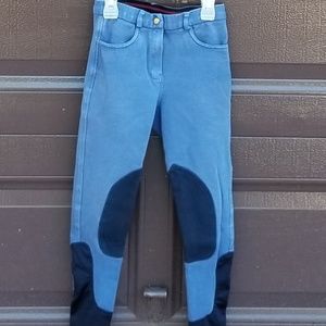 Girl Gray and Black Jeggings